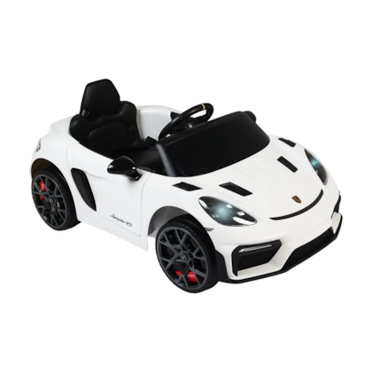 Carro Elétrico Infantil Porshe Branco 718 12V 946601 BELFIX 