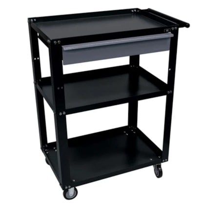Carro Oficina Aberto Desmontável Preto 1 Gaveta NC-1 Nocram-a23f67d8-a1ba-4a88-a89b-16cc9b88fc65
