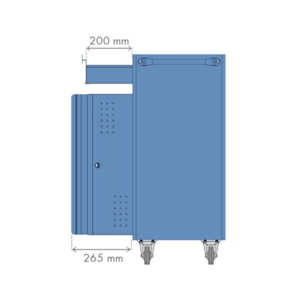 Carro Oficina Fechado 1 Gaveta Porta Inferior NC-11 Nocram-aa952a5f-7c11-4949-b84c-99bcc8b8f24c