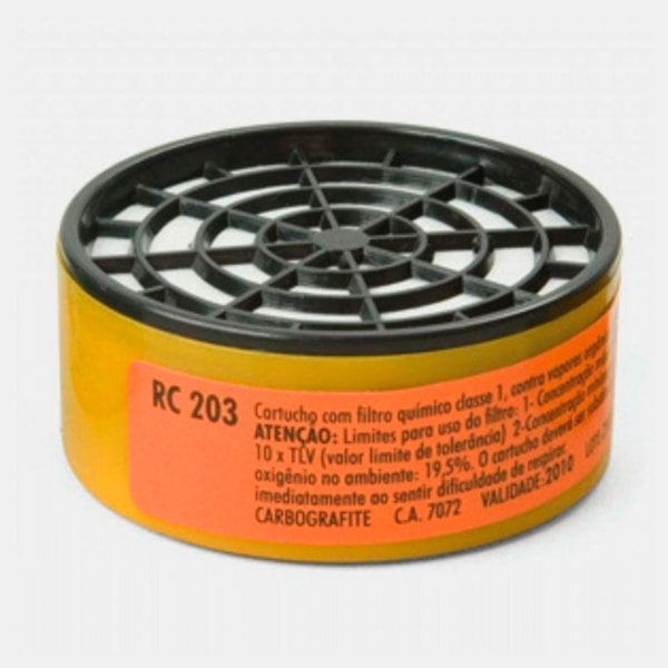 Cartucho com Filtro RC 203 para Máscaras CG 306 Carbografite-70f3634d-fe47-40ca-aeec-927577ab148d