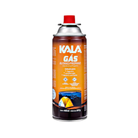 Cartucho de Gás Butano Para Lampião e Fogareiro 410ML Kala