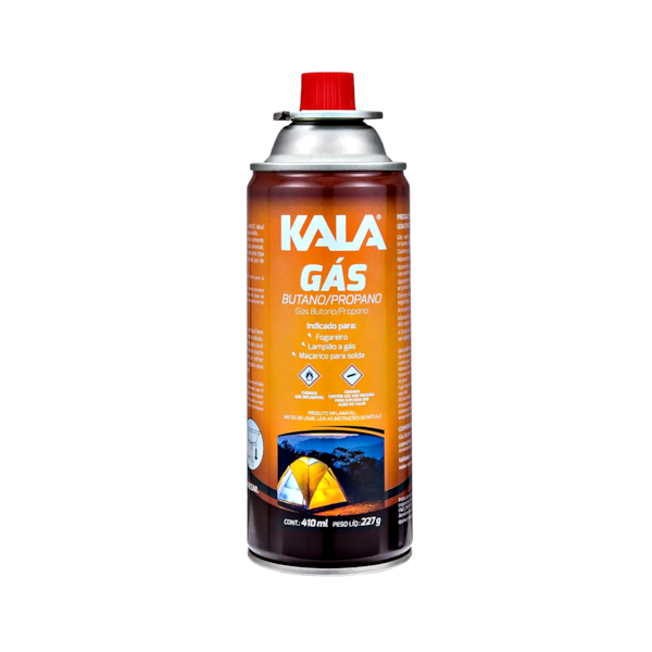 Cartucho de Gás Butano Para Lampião e Fogareiro 410ML Kala-9cbd0494-dc33-4104-9b55-dac35ac2290f