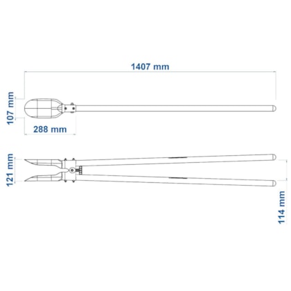 Cavadeira Articulada com Cabo 120cm Tramontina-3743b5d5-6910-4530-b125-a03f8607fd53