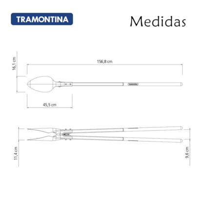 Cavadeira Articulada Metálica Com Cabo de Madeira 120cm 77566/503 Tramontina-4c206413-2342-4482-8d69-c6fdf6a4546b