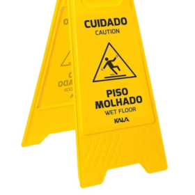 Cavalete de Sinalização Cuidado Piso Molhado 882119 Kala