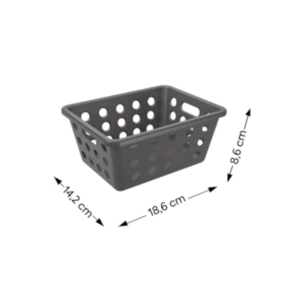 Cesta one pequena 1,5L cinza chumbo 10808/0536 Coza-6c23a22e-60c5-452c-bf4e-e15f19a86ccc