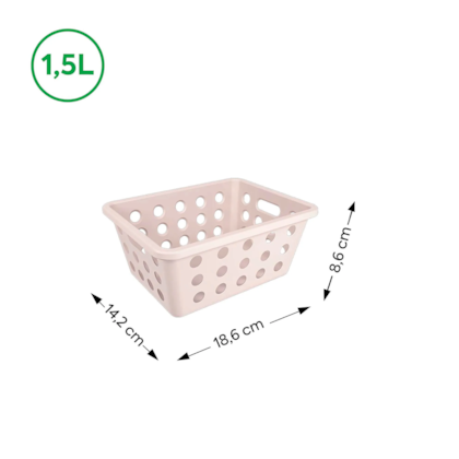 Cesta Organizadora One 1,5l Light Gray 10808/0468 Coza-46845f64-eb26-4073-a086-9891ee2e00a6