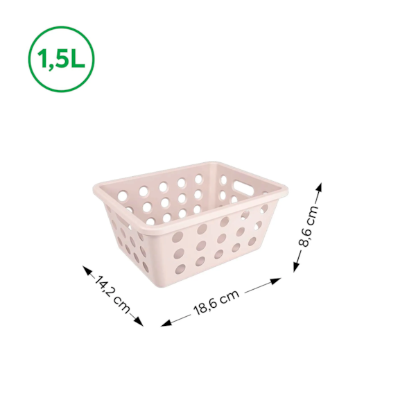 Cesta Organizadora One 1,5l Light Gray 10808/0468 Coza-a7cb3abe-c91a-4535-aaa1-32b378f1d2f6