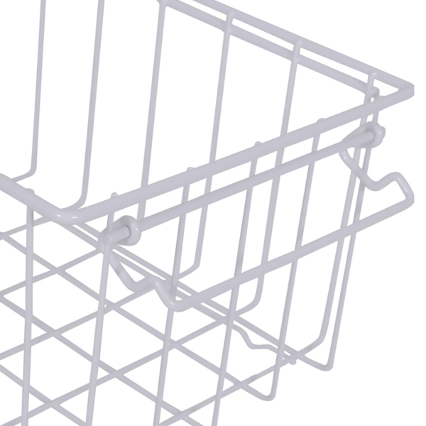 Cesto Empilhável Viena Fruteira Em Aço Carbono Branco 992401 Bel fix-5500d592-643d-4806-85f8-d02d3d35202b