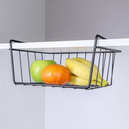Cesto Suspenso Para Prateleira P Preto 990907 Bel-5935d26a-f9b3-4429-9ace-faeeda833199