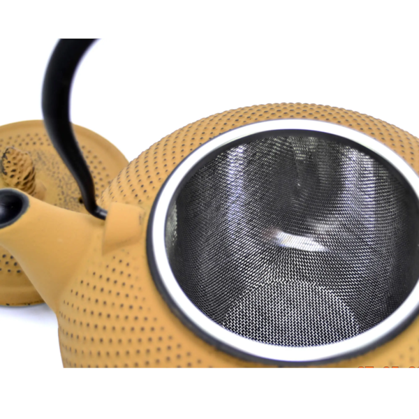 Chaleira Esmaltada Em Ferro Fundido Indução N°18 Amarelo 1,5L 8181 MTA-4996bb1e-a33b-4e0b-9e13-180efba78adb