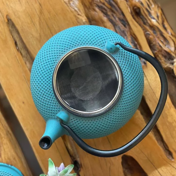 Chaleira Esmaltada Em Ferro Fundido Indução N°18 Azul 1,5L 8182 MTA-946e16ca-d82c-4684-aa6f-1652b34859b8