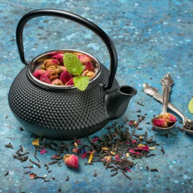 Chaleira Esmaltada Em Ferro Fundido Indução N°18 Preto 1,5L 9045 MTA