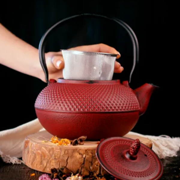 Chaleira Esmaltada Em Ferro Fundido Indução N°18 Vermelho 1,5L 8180 MTA-7914bb6b-b47d-4d1a-802a-50a722ef3786