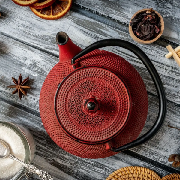 Chaleira Esmaltada Em Ferro Fundido Indução N°18 Vermelho 1,5L 8180 MTA-bf2f4169-5102-44f1-bc15-1579e195e3f0