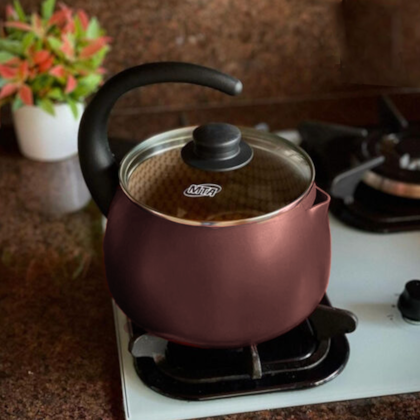 Chaleira Flora Superflon Ketle TVT Alumínio Antiaderente 2,0L Chocolate 901 MTA-a00bd4e0-5ea9-471d-b524-e257d8886527