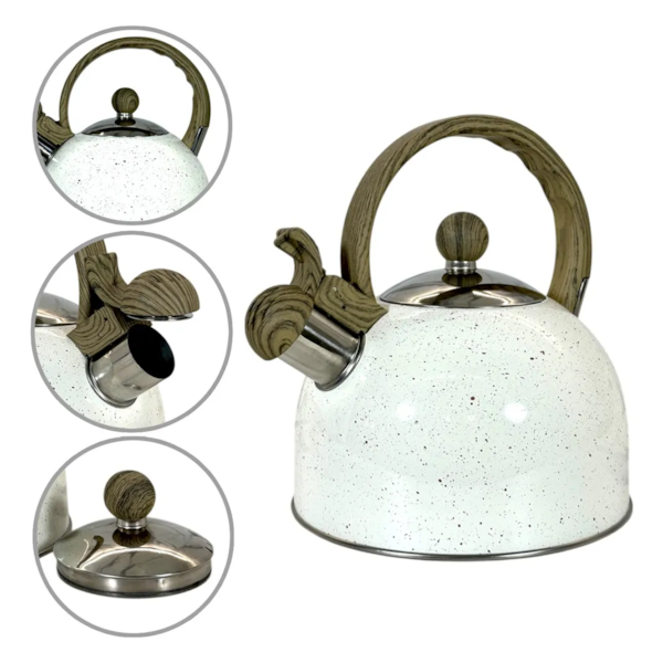 Chaleira Inox Cerâmica Com Apito 2,0L Indução Mármol 9449 Mimo Style-f9fcdf7a-d10b-461a-b8ee-5f78a8a0858c