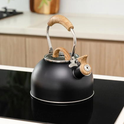 Chaleira linha inox 2,0LT Preta indução 1218 MTA-9463e688-0cfe-4b10-9eae-19c0b26e0c3a