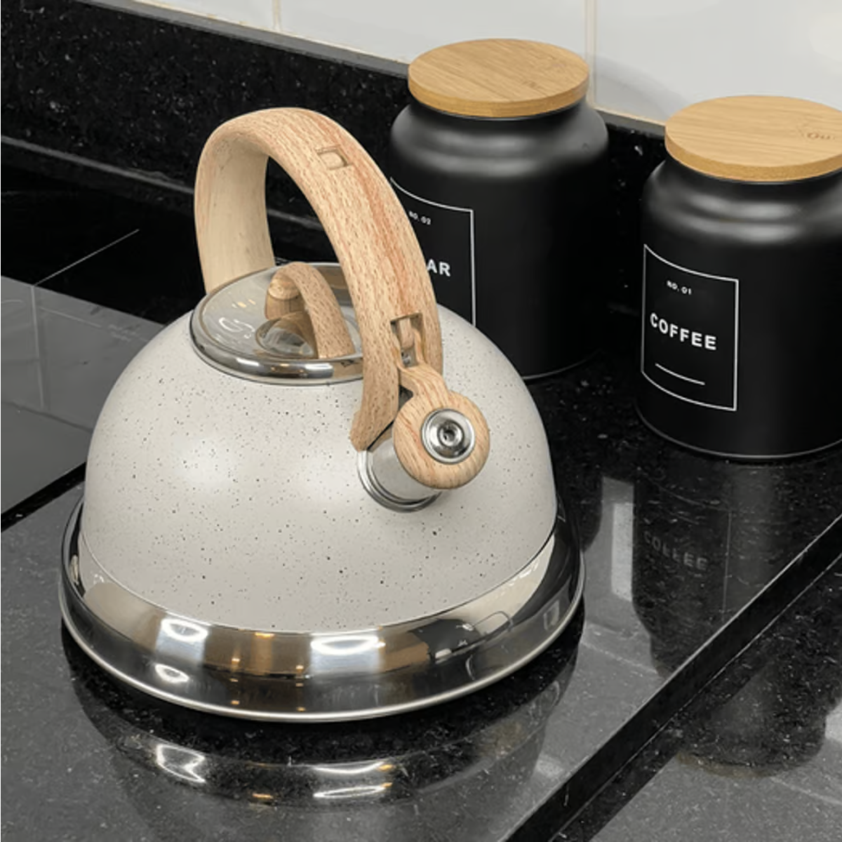 Chaleira Roma Com Apito 2,7L Indução em Aço Inox Vanilla 4875/110