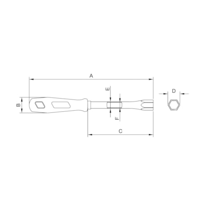 Chave Canhão Tubular 12mm Tramontina