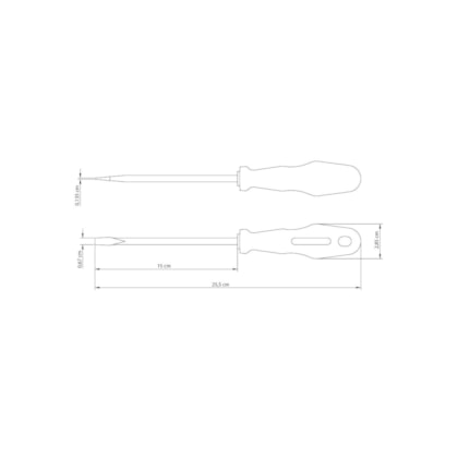 Chave De Fenda 1/4 X 6