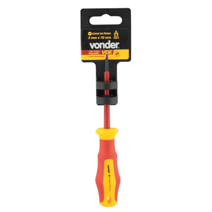 Chave De Fenda Isolada 3.0MM X 75mm VDE 35.54.003.075 Vonder-b7605bf5-8d93-4034-8302-b4d692bf821e