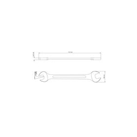 Chave Fixa 1/4x5/16  42005/100  TRAMONTINA-MASTER