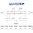 Chave Sextavada Tubular Reforçada 24 x 27mm 026518 Gedore 