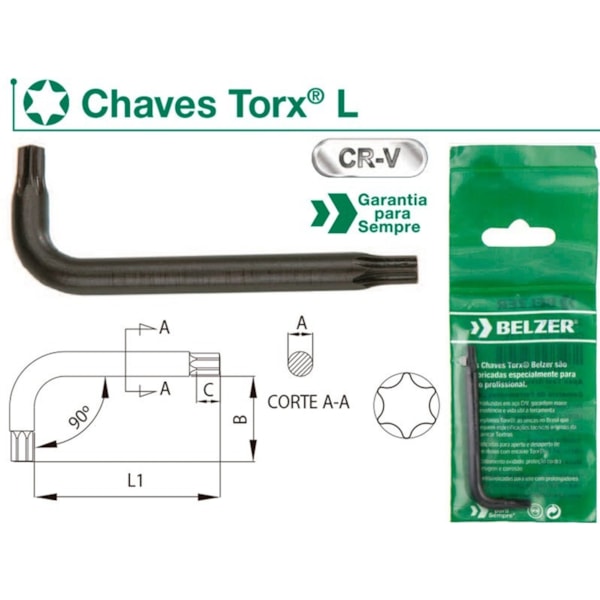 Chave Torx L T27 230027BR Belzer-b718384c-389c-4afc-b9a5-64304fa65933