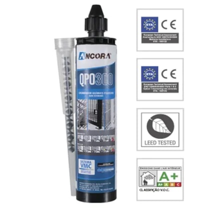 Chumbador Químico Poliester Bi Injeção 300ml QPO300 Ancora-95b12297-cf26-4d08-b523-d7f618b1d585