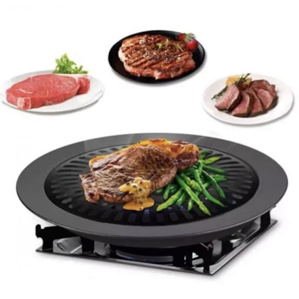 Churrasqueira de Fogão TOPGRILL Sem Fumaça 32cm GH401 Globalmix-7753501a-2d8c-4d7a-bf18-4c9dcc664d85