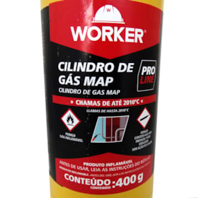 Cilindro de Gás Map Pro 400g – Worker