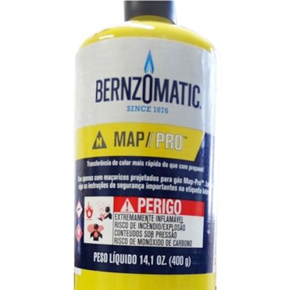 Cilindro de Gás Mapp 400g para Maçarico Bernzomatic-44068598-ca22-4f40-96df-fe3c0be91f41
