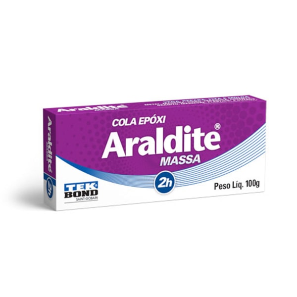 Cola Epóxi Araldite Massa 100g 10898500100 Tekbond-29837437-049c-437b-9a2d-a62b166081e7