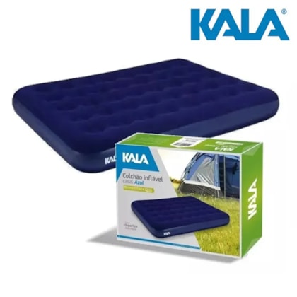 Colchão de Casal Inflável 191x137x22cm Azul 279455 Kala-3b54595e-3599-476d-8476-0cac02e5a8a5