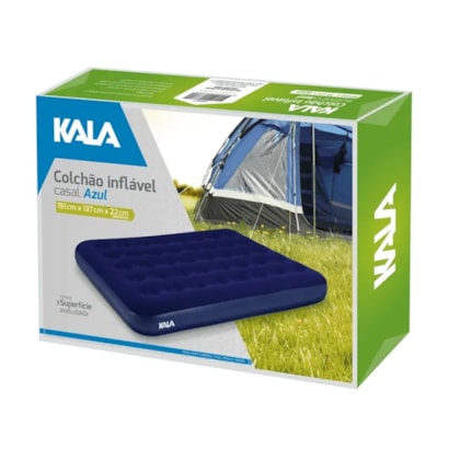 Colchão de Casal Inflável 191x137x22cm Azul 279455 Kala-f2c9be87-682e-4c29-94a5-735ac707cec6