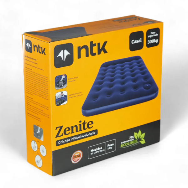 Colchão Inflável Zenite Casal Até 300Kg Com Inflador Incorporado Azul 250500 Nautika-5cf12918-3464-4dd6-9ec1-65e1cb26f02c