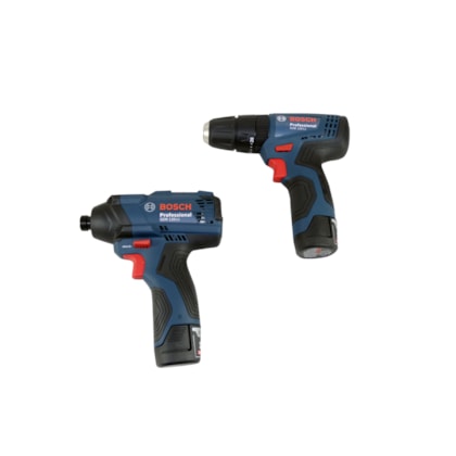 Combo Furadeira Parafusadeira de impacto GSB 120-LI + Chave de impacto GDR 120-LI Bivolt Bosch