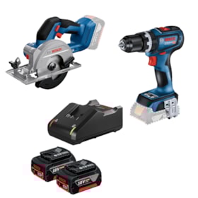 Combo GSB 18V-90 C -GKS 18V-51 + carregador e bat Bosch