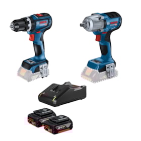 Combo Gsb 18v-90 -Gds 18v-450 + carregador e bat Bosch