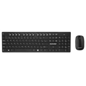 Combo Multimídia Sem Fio Mouse e Teclado Flutuantes TC251 Multilaser