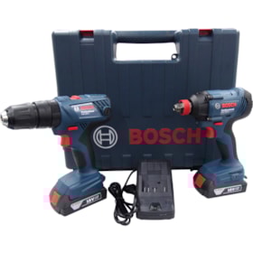 Combo Parafusadeira e Furadeira GSB 180-LI e Chave de Impacto GDX 180-LI 18V