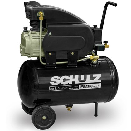 Compressor Ar 8,5 /25 Litros  Monofásico Sem Kit Schulz
