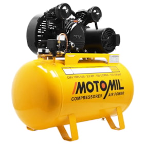 Compressor de Ar 10 Pés 2HP 100L Monofásico 140LBF Motomil