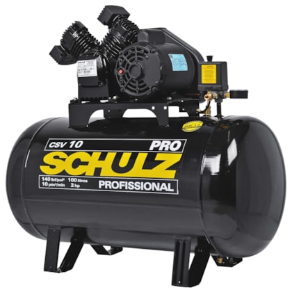 Compressor de Ar 100 Litros 2HP Pro Monofásico Csv 10/100 Schulz-2b27fd7e-51d7-441e-b84c-a5d81397b91a