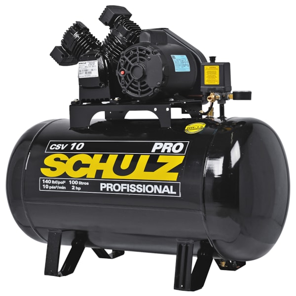Compressor de Ar 100 Litros 2HP Pro Monofásico Csv 10/100 Schulz-f8c2d6e0-c9cd-4ea0-8521-111a741b4970