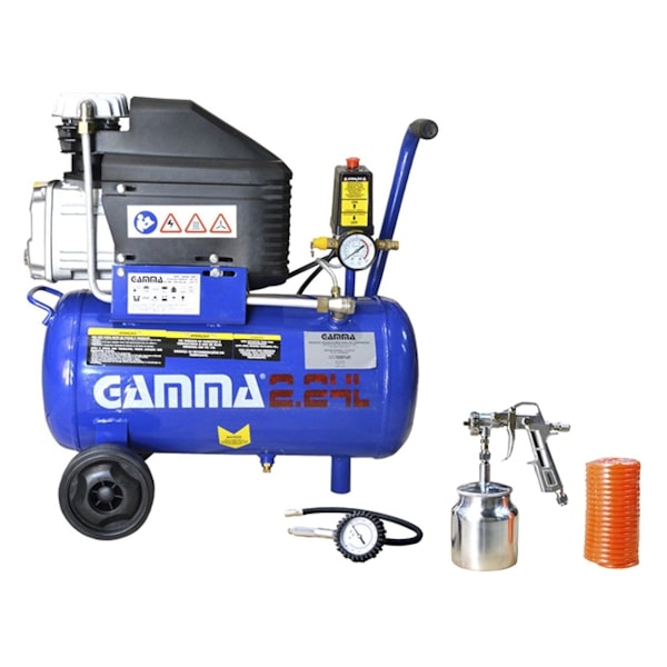 Compressor de Ar 2 HP 24 Litros com Kit 220v Gamma-b20a80e7-7e57-4cf9-a53a-209ef1add783