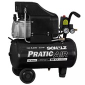 Compressor de Ar  8,2 pés 25 litros S/Kit Pratic Air Schulz