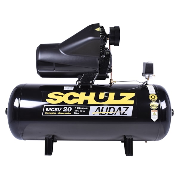 Compressor de Ar Audaz 5HP 20 Pés Mcsv 20/150 220V Trifásico Schulz-b2f7bba7-1b68-4000-9896-523b69c2e55d