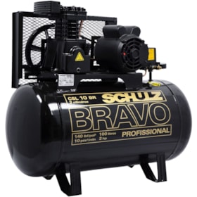 Compressor de Ar Baixa Pressão 100L 2HP Trifásico 380v Bravo Schulz